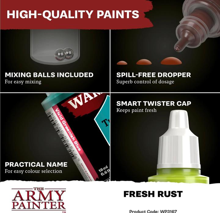 Immagine prodotto The Army Painter Colore Warpaints Fanatic Effects: Fresh Rust 18 ml