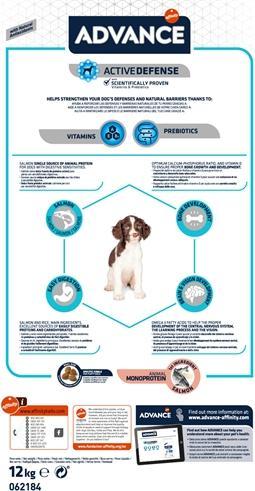 Immagine prodotto Advance Puppy Protect Sensitive 12 kg (Cucciolo + gattino, 1 pz., 12150 g)