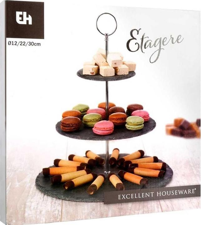 Actual product image Fs-Star Etagere mit 3 Ablagen Schiefer