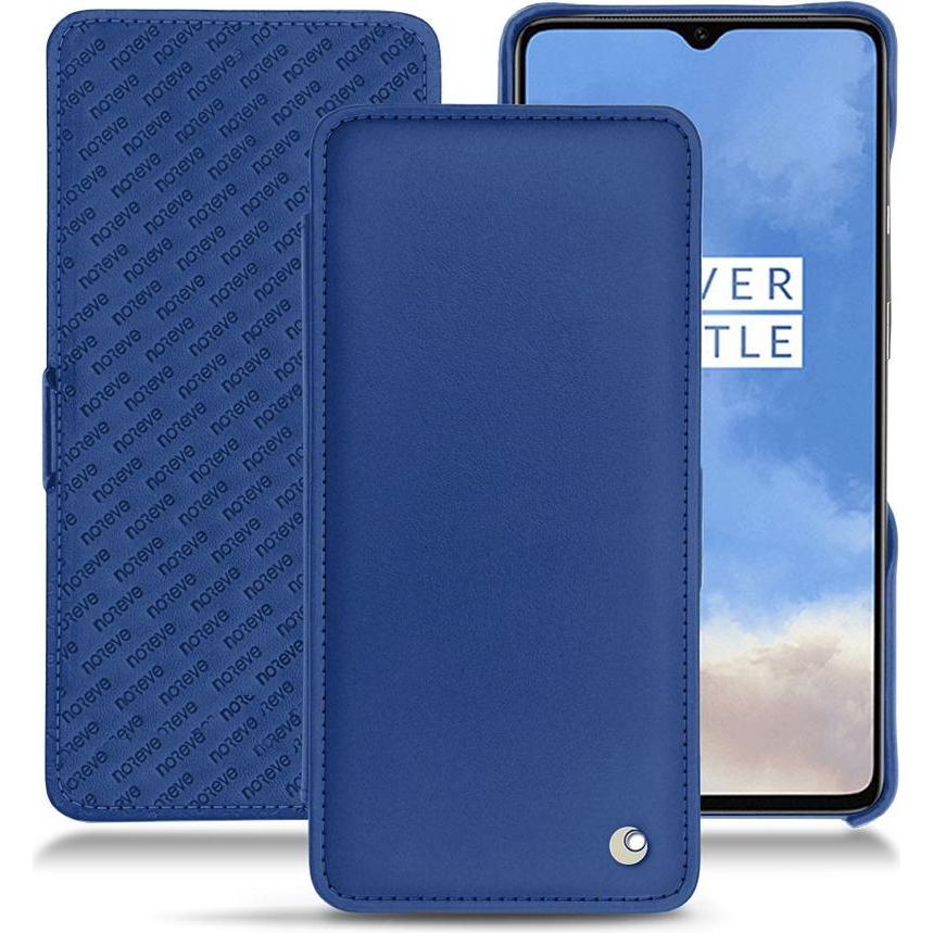 Noreve Lederschutzhülle horizontal (OnePlus 7T), Smartphone Hülle, Blau