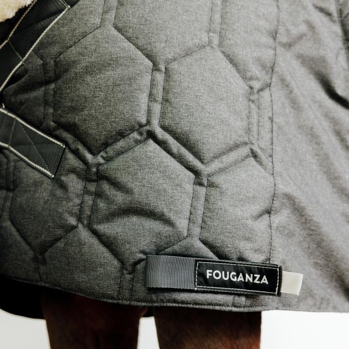 Image du produit Fouganza Couverture d'écurie Combo cheval/poney - 400 gris foncé (155 cm)