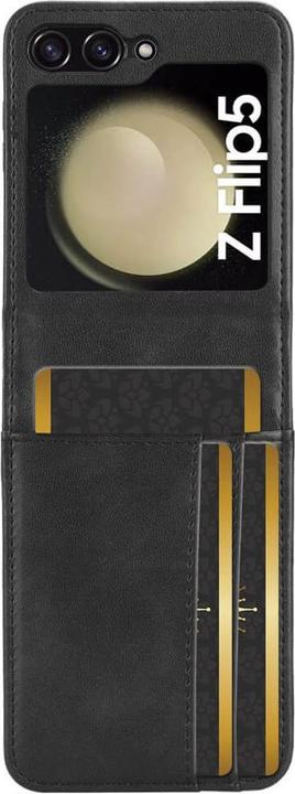 Actual product image Cover-Discount Galaxy Z Flip5 - Case Cover with card slots black (Samsung Galaxy Z Flip5)