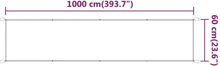 Produktbild vidaXL Senkrechtmarkise (0.60 m)