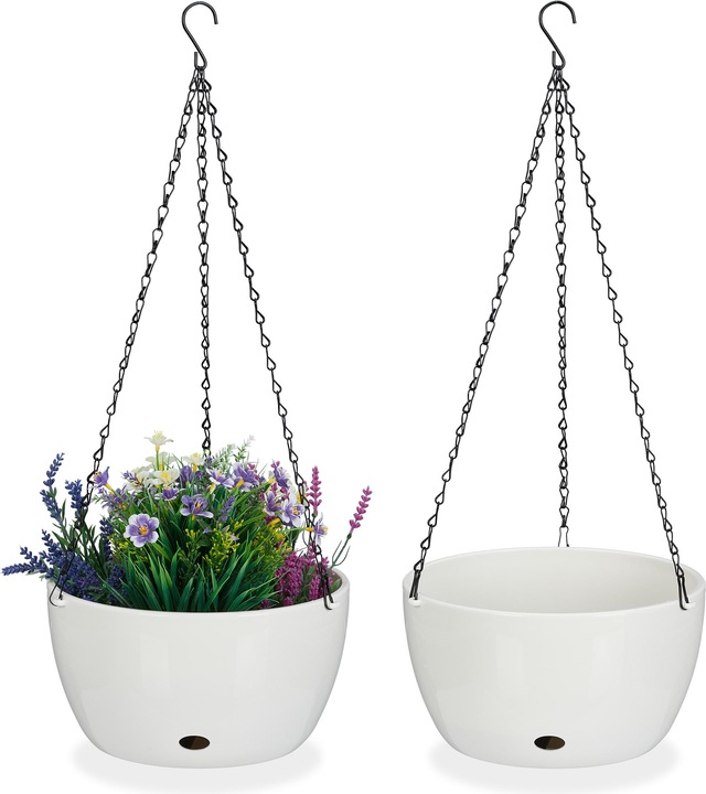 Actual product image Relaxdays 2x hanging basket (28.50 cm)