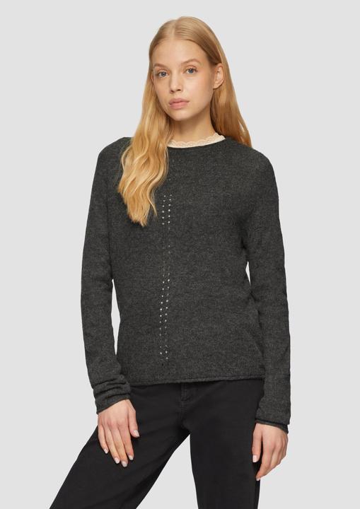 Produktbild S.Oliver Strickpullover Weicher Strickpullover mit Ajour-Detail (XXL)