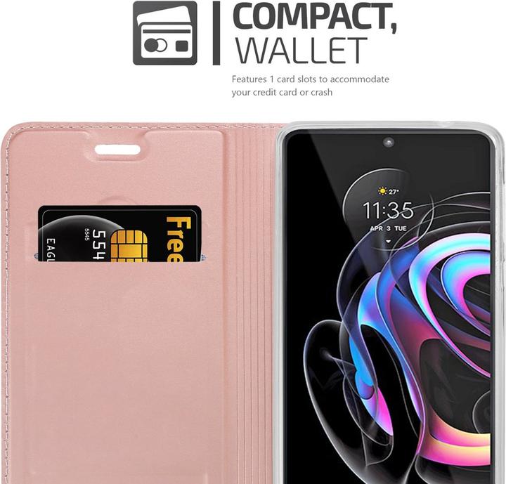 Actual product image Cadorabo Classy Book Case for Motorola EDGE 20 PRO / EDGE S PRO (Motorola Edge S Pro, Motorola Edge 20 Pro)