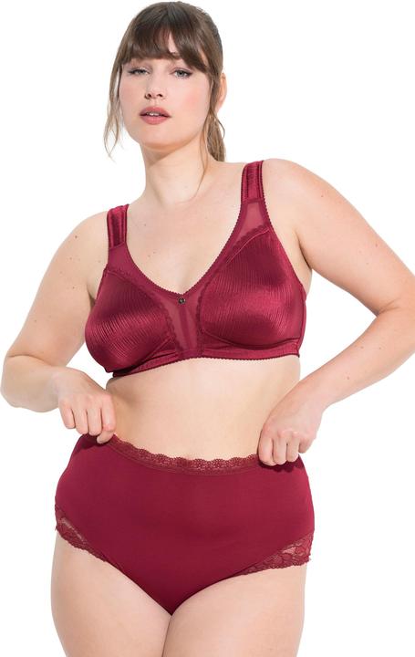 Produktbild Ulla Popken Maxislips, 3er-Pack, High Waist, Spitze, OEKO-TEX (42, 44)