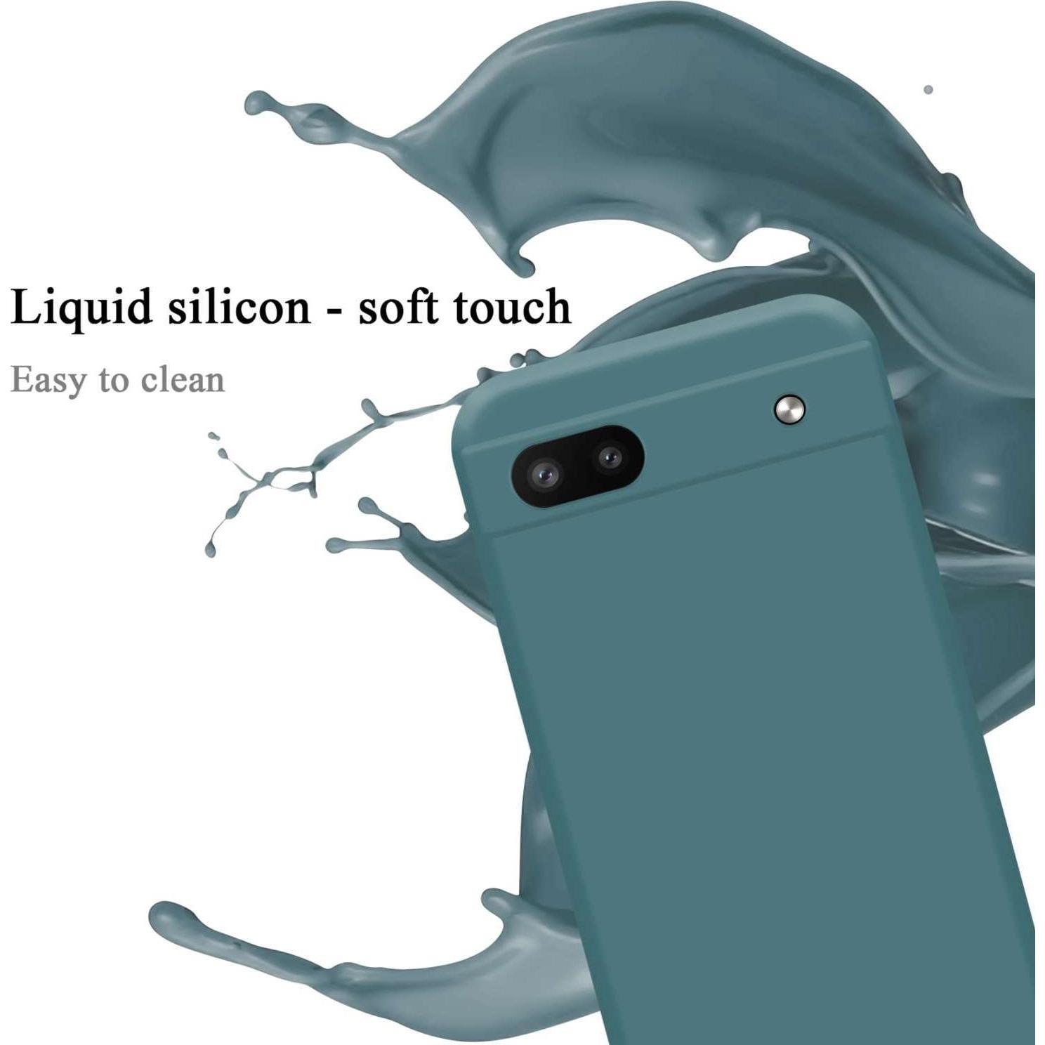 Thumbnail - Cadorabo Hülle für Google PIXEL 6A TPU im Liquid Case Design (Google Pixel 6a), Smartphone Hülle, Grün