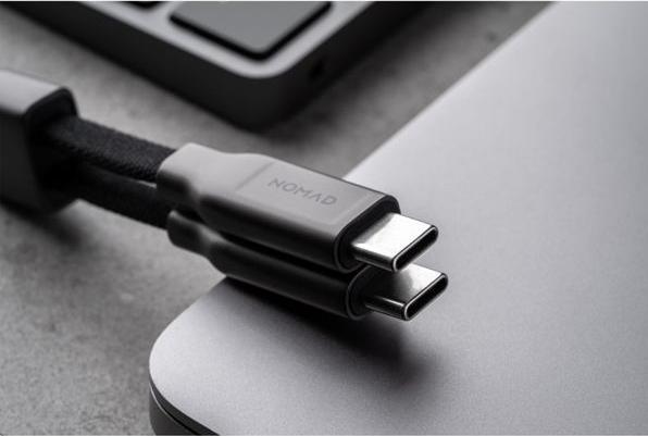 Immagine prodotto Nomad ChargeKey USB-C to USB-C 240W Charging Cable 12cm (0.12 m, USB 3.1, 240 W)
