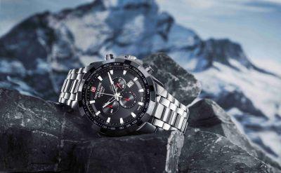 Actual product image Swiss Alpine Military STAR FIGHTER Collection - Swiss made quartz watch (Swiss made, 46 mm)