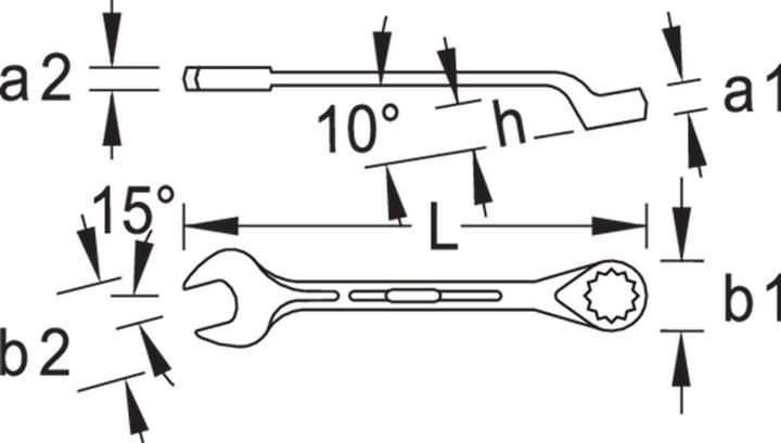 Actual product image Gedore Combination wrench (19 mm)