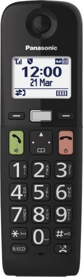 Produktbild Panasonic DECT KX-TGU132EXB Duo Zwart