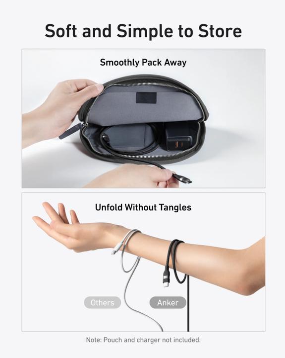 Immagine prodotto Anker A82E2 Cavo USB 1 8 m USB C Nero (1.80 m, 240 W)