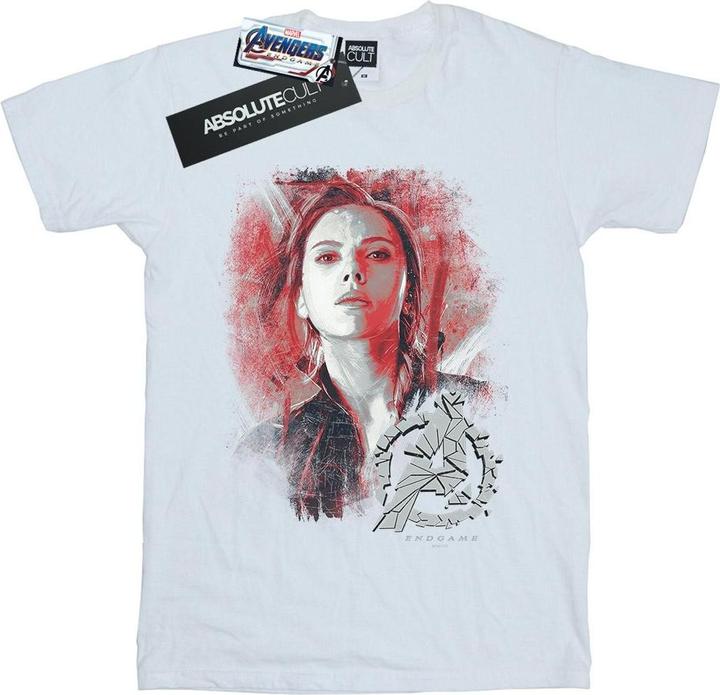 Produktbild Avengers Endgame Schwarze Witwe Gebürstete Baumwolle Boyfriend TShirt (XXL)