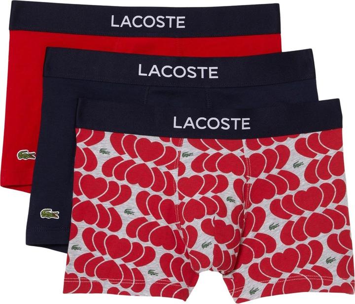 Produktbild Lacoste Boxershorts Trunks mit Print 3er Pack (XL, 3er Pack)
