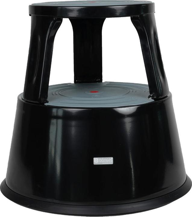 Actual product image Dönges Roller stool, metal, black