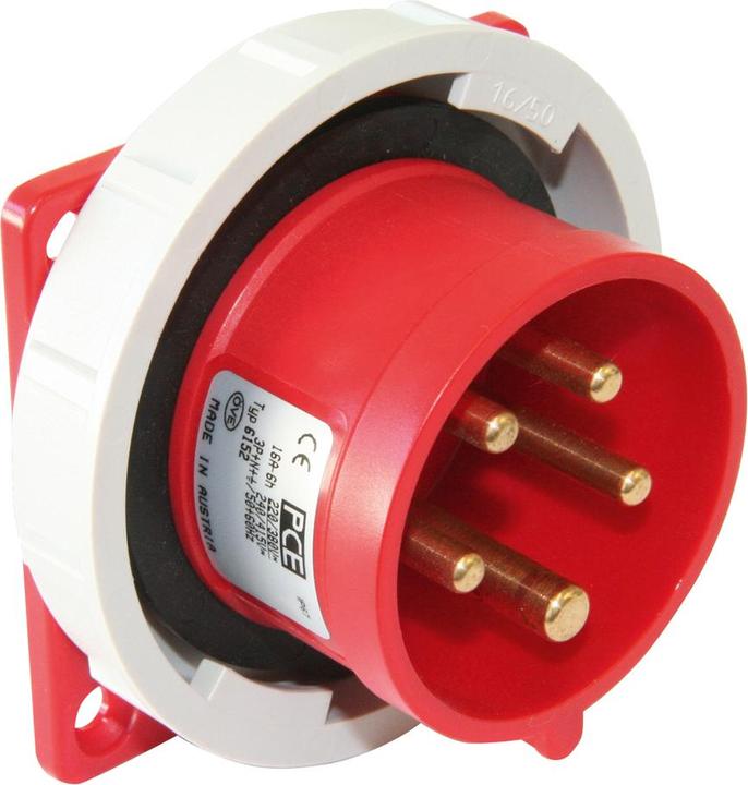 Produktbild PCE 6132-6 Anbaugerätestecker gerade 16A 3p 6h IP67