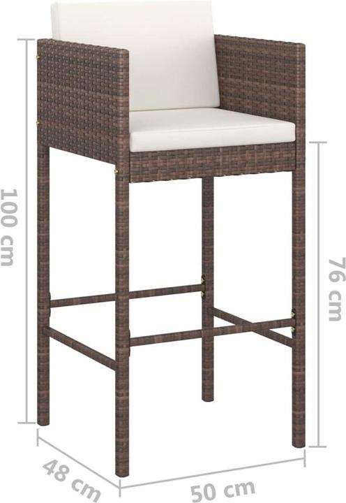 Produktbild vidaXL Garten-Bar-Set (75.50 x 106 cm)