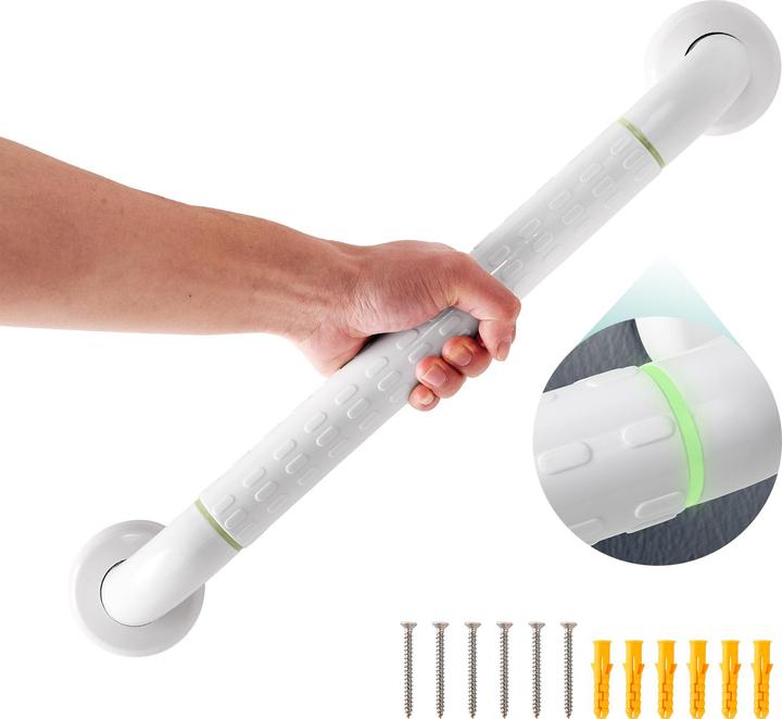 Produktbild Emke Badezimmer-Haltegriff Rutschfest Duschgriff, Bad oder Badewanne, 40cm, Weiss