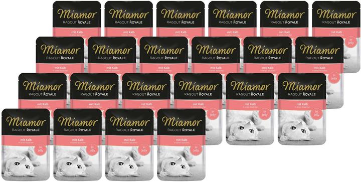 Actual product image Miamor Wet food Ragout Royale veal in jelly, 22 x 100 g (Adult, 22 pcs., 2200 g)