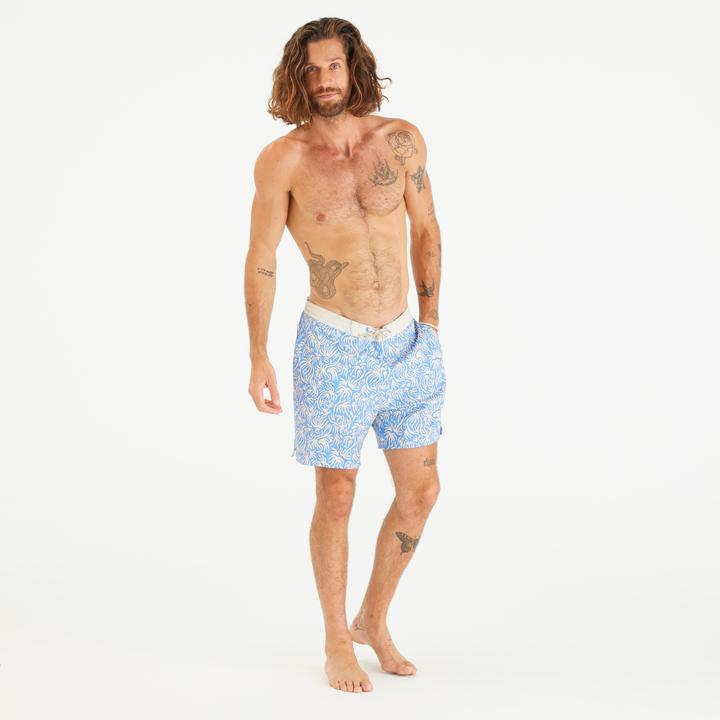 Image du produit Olaian Hommes Short de natation Surf 100 18" Long - Flora Blue (S)