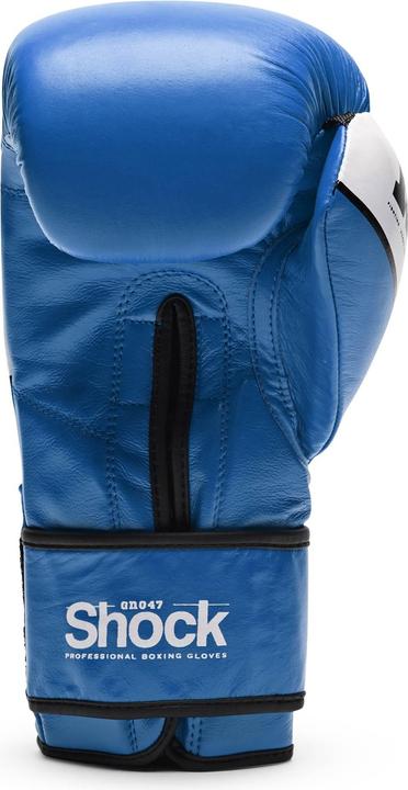 Actual product image Leone Boxing Glove Shock Blue GN047 (14 OZ, One size)