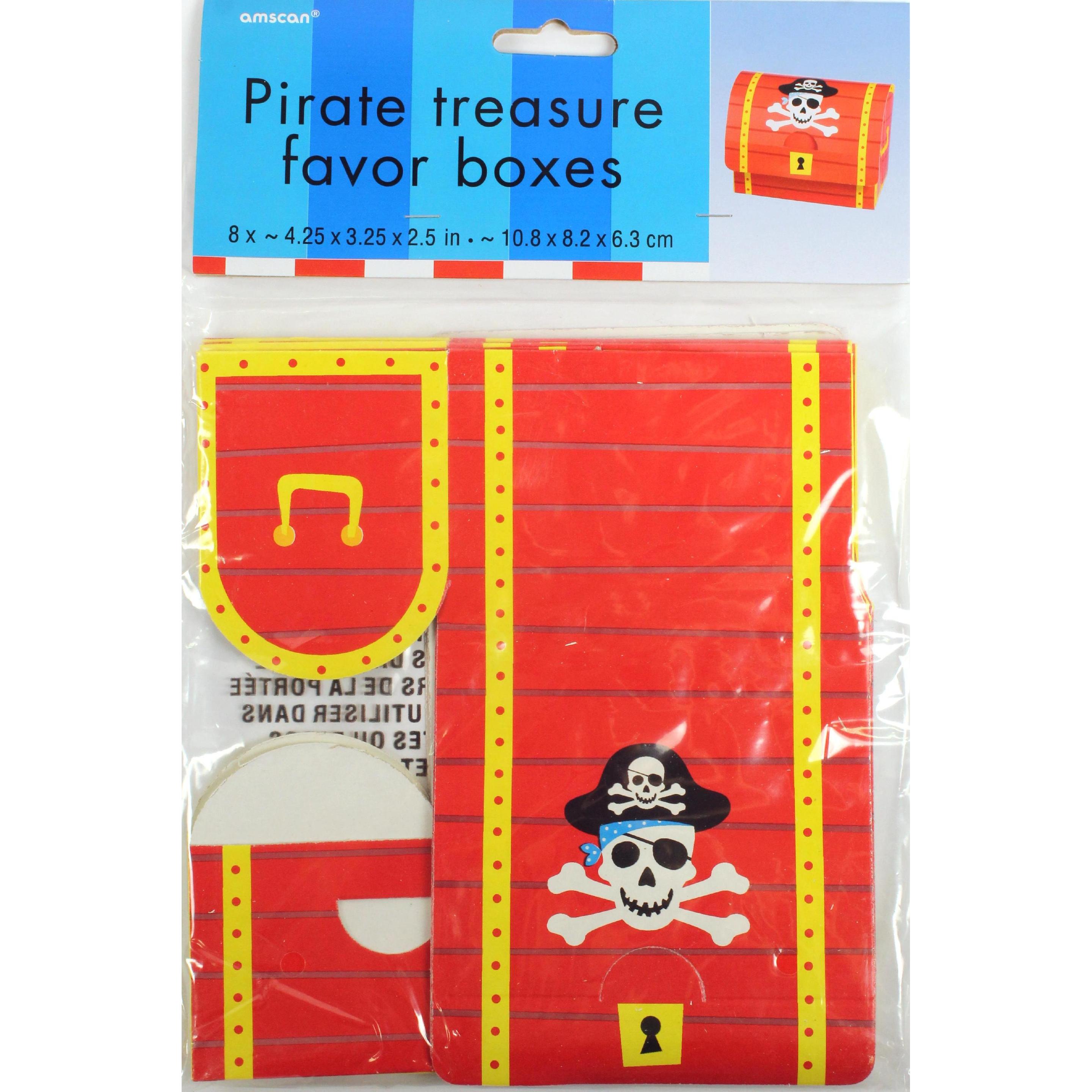 Thumbnail - Amscan, Geschenkverpackung, Piraten Schatztruhen (Geschenktüte, 8 x)