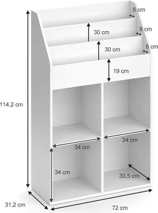 Produktbild Vicco Luigi (72 x 31 x 114 cm)
