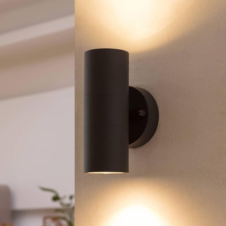 Immagine prodotto Prios Lampada da parete per esterno Tulimar, a due luci (GU10, IP44)