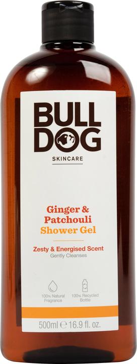 Bulldog Skincare Ginger and Patchouli Shower Gel Zesty and Energizing Scent 500ml (500 ml)