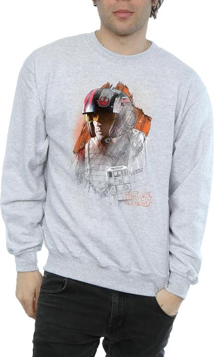 Immagine prodotto Star Wars The Last Jedi Poe Dameron Brushed Felpa Uomo (M)