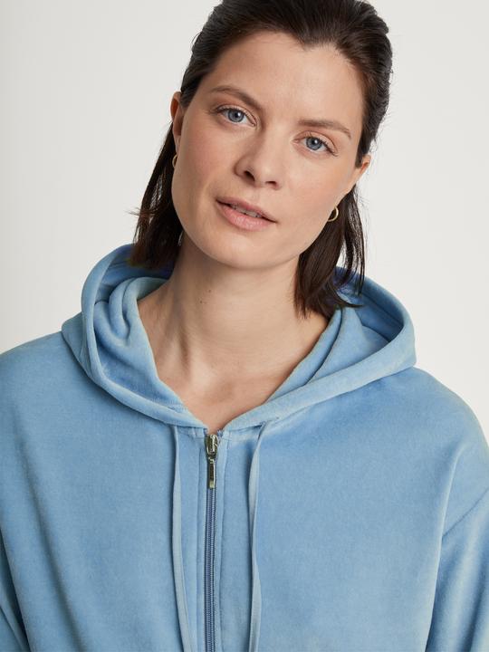 Produktbild Calida Sweatjacke Loungewear "Lounge Velours" hellblau (36, S)