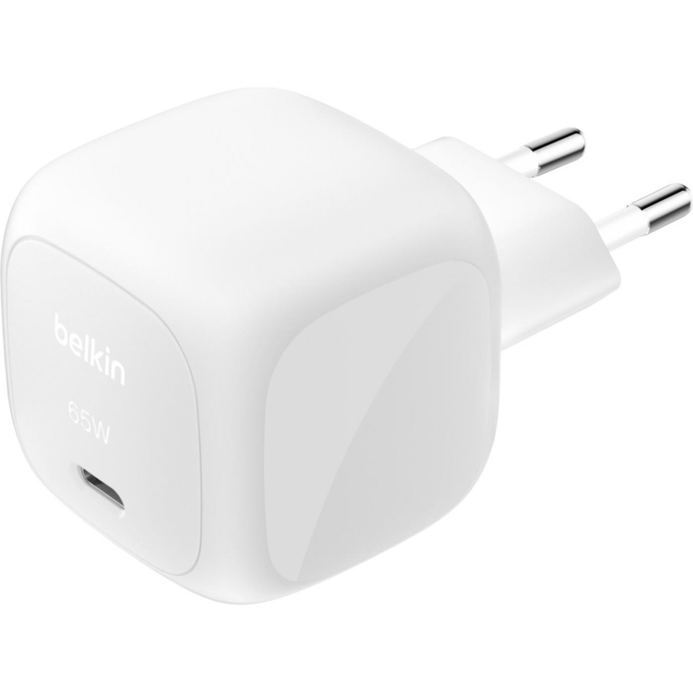 Belkin BOOST Charge 65W USB-C Ladegerät PD und PPS WCA011kqWH (65 W), Caricatore USB