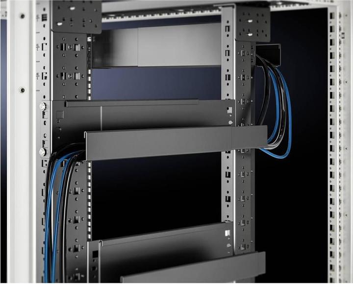 Actual product image Rittal IT cable tray, variable depth RAL 9005