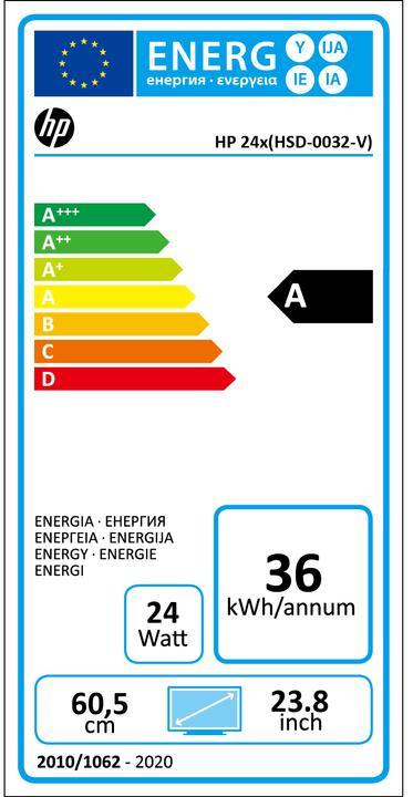 Energy Label HP 24x (1920 x 1080 pixels, 23.80")