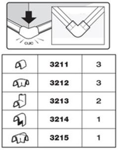 Produktbild Inofix Verbindungen assortiert 10-teilig (Kabelkanal, 11.80 cm)