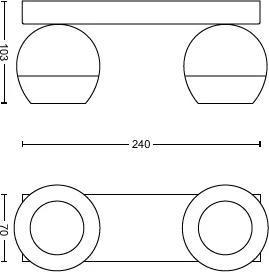 Image du produit Philips Base de Hue Buckram (500 lm, GU10)