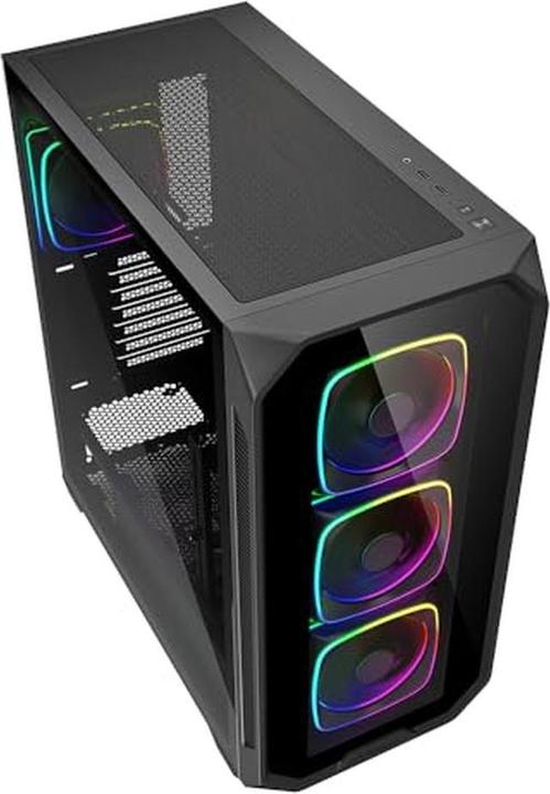 Produktbild Sharkoon AK5G RGB Black ATX (schwarz) (ATX, Mini-ITX, mATX)