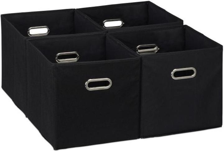 Immagine prodotto Relaxdays 4x scatola di immagazzinamento (30 x 30 x 30 cm, 26 l)