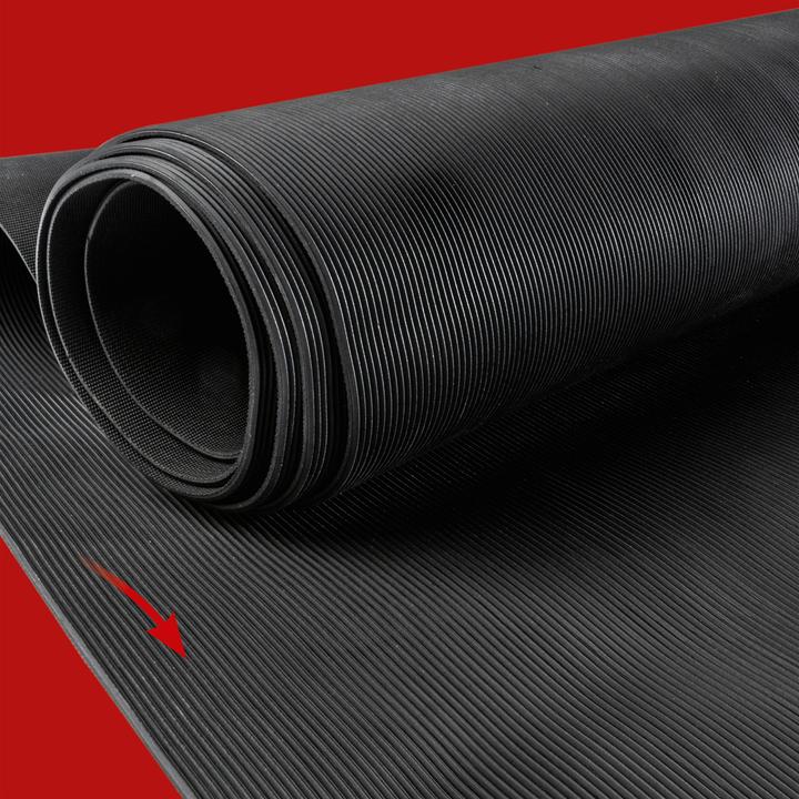 Immagine prodotto Walser Gummimatte Saturn, zuschneidbare Meterware feinripp 100x250 cm schwarz