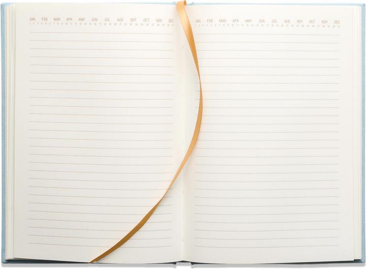 Actual product image Designworks Hard Cover Suede Cloth Journal W/Pocket Arch Dot Blue (Lined, Hardcover)