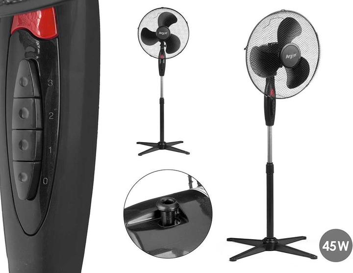 Image du produit Freistehender Ventilator FS-40B-B Schwarz 45 W 43 x 60 x 102 cm