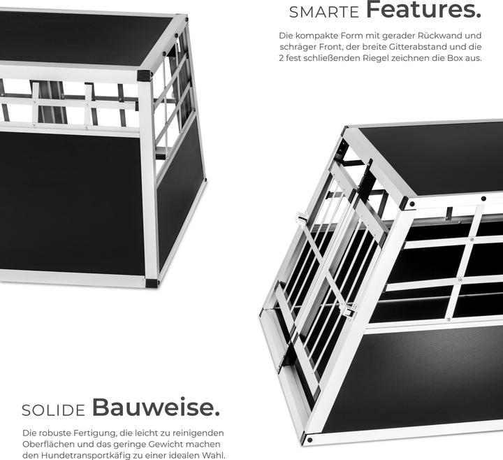 Produktbild tectake Hundetransportbox (Hund, Sicherheitsverschluss)