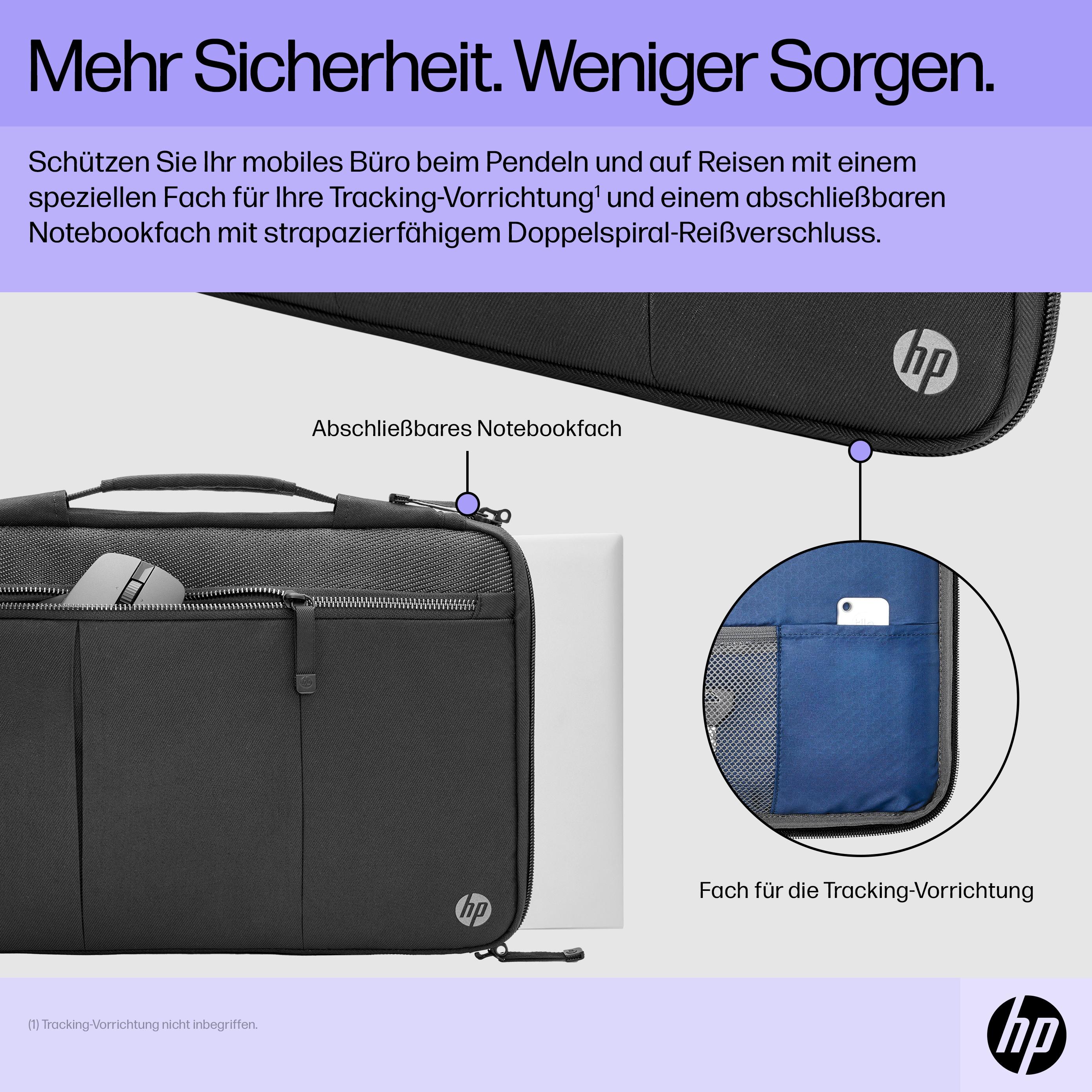 Thumbnail - HP Renew Executive (14.10", HP), Notebooktasche, Schwarz