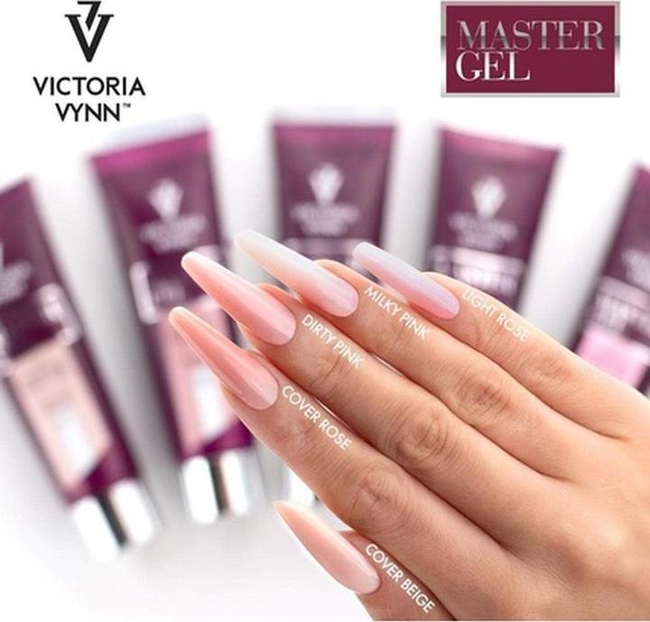 Actual product image Visconti Di Modrone Victoria Vynn Master Gel UV LED Modeling Gel Acrylic Builder 09 Dirty Pink 60g (Dirty Pink)