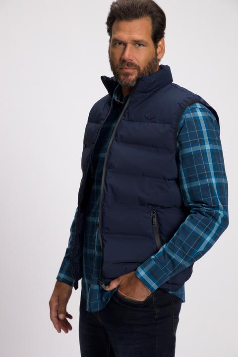 Produktbild JP1880 Steppweste, Outdoor, Stehkragen, Zipper, Taschen (5XL)