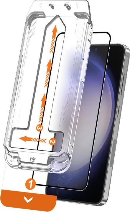 Actual product image Crong EasyShield 2-Pack - Tempered glass Samsung Galaxy S24 (2 pieces) (2 pcs., Galaxy S24)