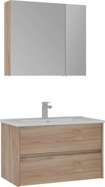 Produktbild Homitis Side 85 v2 Bathroom Cabinet With Sink & Mirror Set (2 Pieces)