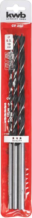 Produktbild kwb Balkenbohrersatzspiralbohrer (6 mm, 8 mm, 10 mm)