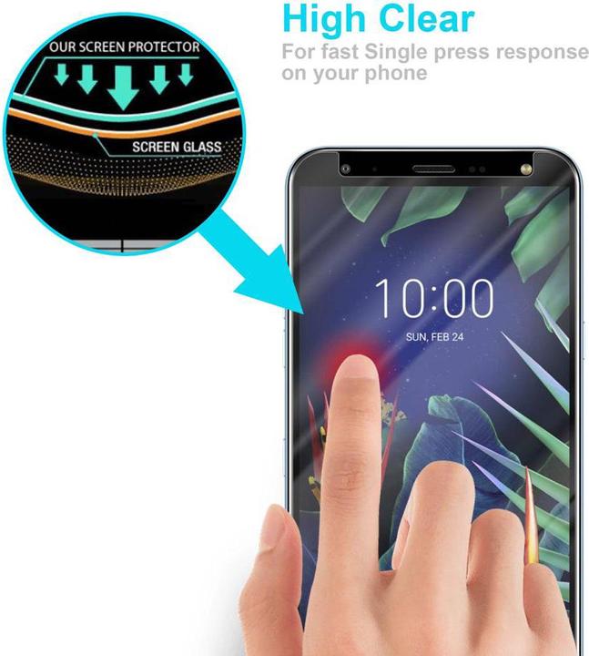 Actual product image Cadorabo Display protection glass for LG K40 (1 pcs., K40, Xiaomi Redmi K40)